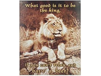 Amazon Com Lo Que Es Bueno Para Ser King Signo De Pared De Metal