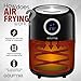 Gourmia GAF365 2.2 Qt Digital Air Fryer - Oil Free Healthy Cooking - 1 Touch Simple Settings - Sleek Compact Design - Removal Basket - Free Recipe Book Included