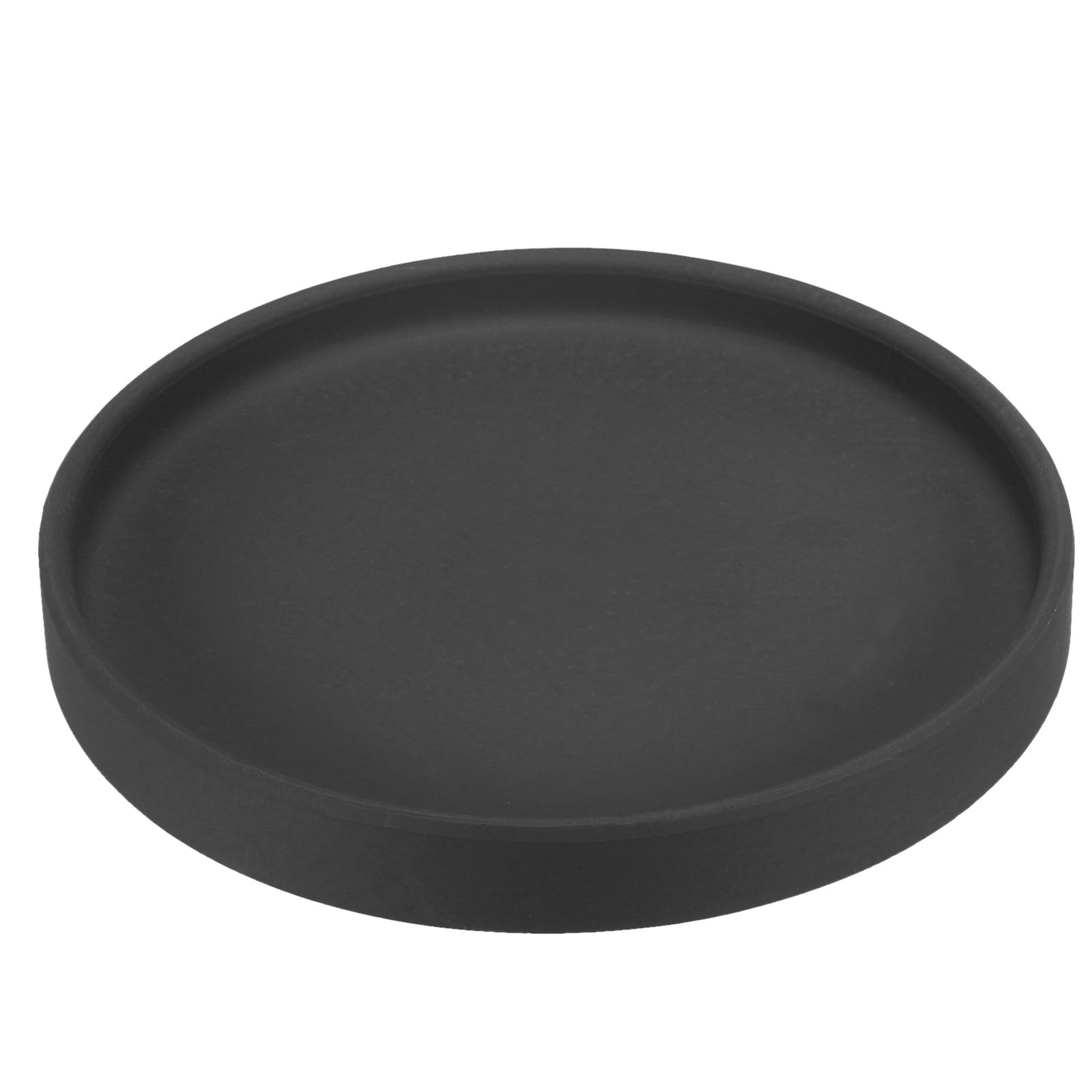 PATIKIL 6 Inch Round Ceramic Plant Saucer, Plant Saucer Tray Flower Planter Drip Tray for Indoors Outdoors Patio Balcony, Black