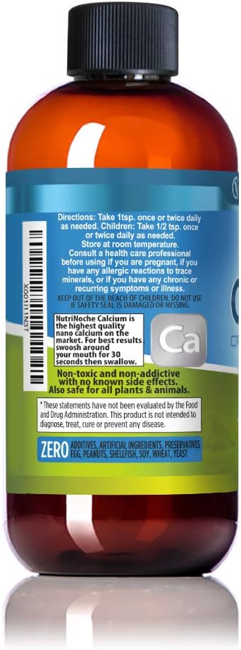 NutriNoche Liquid Calcium Supplement - 30 PPM of Colloidal Liquid Calcium - Best Calcium Supplement: Health & Personal Care