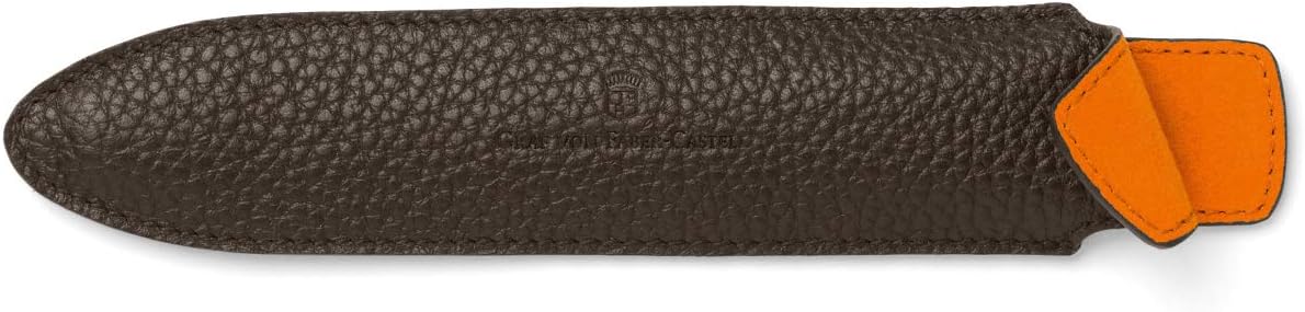 Graf von Faber-Castell 118746 Pencil Case for 1 Writing Instrument, Cashmere, Dark Brown
