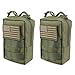 AMYIPO MOLLE Pouch Multi-Purpose Compact Tactical Waist Bags Small Utility Pouch 2 PCS Small Pouch (Green - 2 PCS)