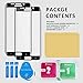 XIANDAN Galaxy S7 edge Glass Screen Protector, [2Pack] Full Coverage Premium 9H Tempered Glass Anti-Scratch, Clear High Definition (HD) Screen Film for Galaxy S7 edge Black