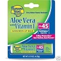 Banana Boat Aloe Vera with Vitamin E SPF45 Lip Baum 3-Pack