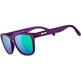 goodr Gardening With a Kraken Polarized Sunglasses, Medium Sized (OG), Dark Purple Translucent Lens with Light Green Mirrored Reflective Lens, UV400 Protection, No Slip, No Bounce