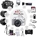 Canon EOS Rebel SL3 Digital SLR Camera (White) + EF-S 18-55mm f/4-5.6 IS STM Lens + 58mm 2X Professional Telephoto & 58mm Wide Angle Lens + 64GB Memory Card + DC59 Case + Tripod + Slave Flash + Remotethumb 2