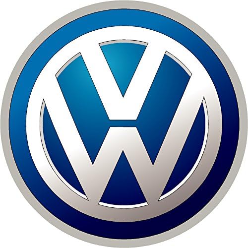 Volkswagen Blue Wall Decal Replacement Decal Sticker 2 Piece Set (2.5")