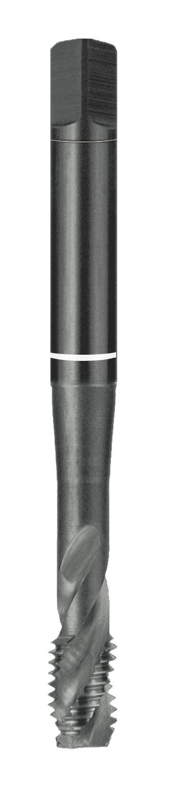 Ruko HSSE-Co 5 VAP Machine Tap, DIN 371, Ground, Black Finish, M 2.5 x 0.45 mm Nominal Thread Size, 50.0 mm Length, R234025VA