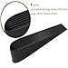 VIPITH Door Stop Heavy Duty Flexible Rubber Door Stop Wedge Non-Scratching Door Stoper for Home Office Work on Multi Surfaces Black 4 Pack