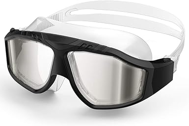 Amazon Com Outdoormaster Swim Mask Wide View One Piece Swimming Goggles With Super Leakproof Design 100 Uv Protection Anti Fog Coating Free Protective Case For Men Women Youth Black With