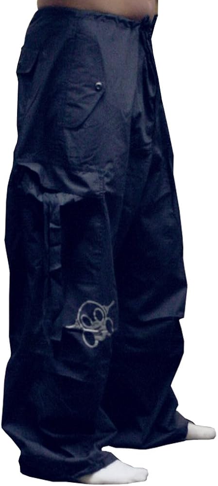 Ghast Unisex Cargo Drawstring Rave Dance Pants: Clothing