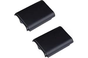 2 Pcs Battery Cover Case for Xbox 360 Wireless Controller, Repalcement Battery Pack Cover Shell Case Kit(Black)