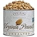 FERIDIES Unsalted Virginia Peanuts, Cooked in Pure Peanut Oil, Non Gmo, Ou Kosher, Cholesterol Free Va Peanuts - 36 Oz Tin