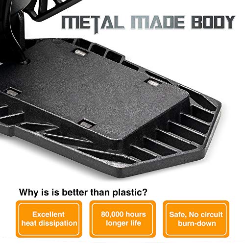 100W Remote-Control-Garage-Lights-Ceiling-LED, Timer Deformable LED Garage Light with 4 Aluminum Panels E26/E27 10000lm for Basement Workshop Laundry Room Garage