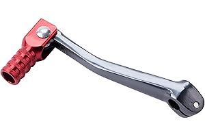 OTOHANS AUTOMOTIVE CNC Aluminum 2" Folding Gear Shifter Shift Lever for Honda XR50 CRF50 XR CRF 50cc 70cc 90cc 110cc 125cc Dirt Pit Bike (Red Gray)