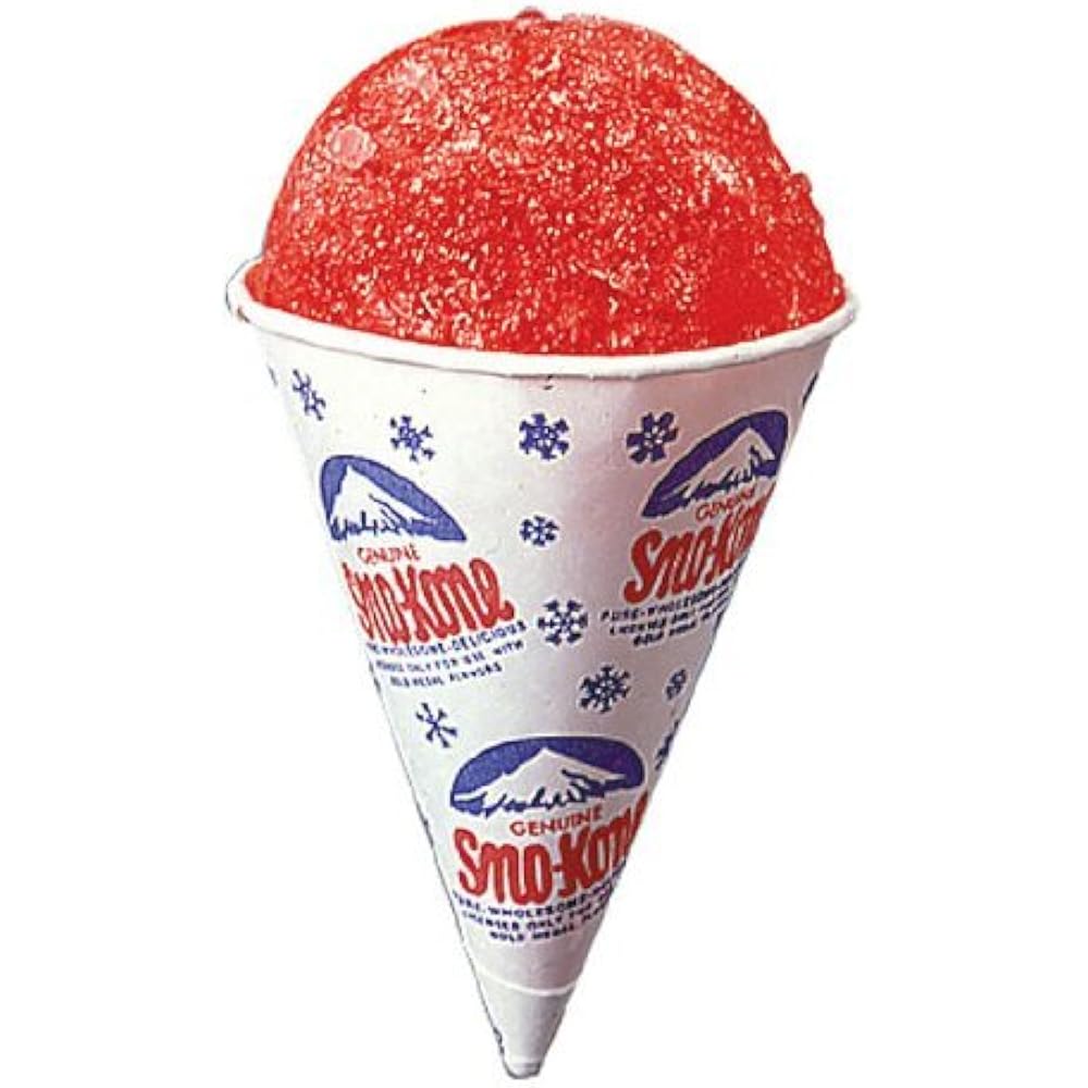 200 Snow Cone Cups Kitchen & Dining Features 6 Oz Spoon Straws & eBay