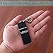Portable Ashtray, Newness Modern Portable Ashtray, Cigarette Ashtray for Outdoor Use, Ash Holder for Smokers, Pocket Smoking Ash Tray with Lid, Key Chain for Easily Bringing When Travelling, Black
