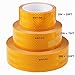 DOT-C2 Reflective Tape, Yellow Safety Warning Hazard Caution Conspiciuity Tape For School Bus Truck Trailer Boat Semi Motorcycle Bike and Helmet Waterproof (2'' × 20')