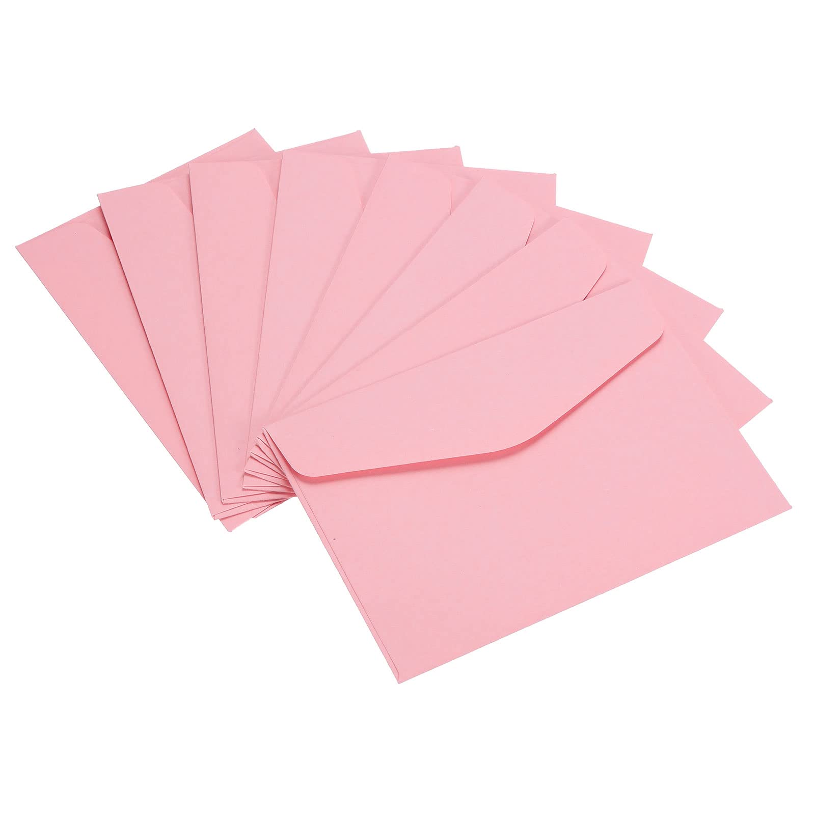 PATIKIL Mini Envelopes, 60 Pack Paper Blank Small Items Storage Business Card Holder for Greeting Note Party, Pink