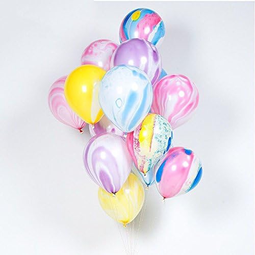 SRQQ 10Pcs/Lot 12Inch Rainbow Printed Latex Balloons Helium Inflatable Air Balls Wedding Decoration Birthday Party Balloon Supplies As Picture4 12inch