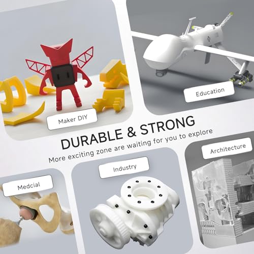 Creality Filamento de impressora 3D Hyper PLA-CF, fibra de carbono de 1,75 mm PLA de alta velocidade 50-300 mm/s textura fosca, maior resistência, melhor resistência ao calor, mais estável, carretel