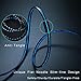 iPhone Charger,iCrius Powerline 4ft Visible Flowing Lightning Cable LED Charging&Sync Data Cords for iPhone 7/7 Plus/ 6/ 6 Plus/ 6s/ 6s Plus /5/5s/SE iPad/iPod/Beats Pill+ and More,1.2M(Blue)