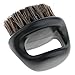 MonkeyJack Salon Barber Wood Bristles Hair Beard Cleansing Grooming Brush Men's Mustache Shaping Comb - Black