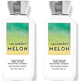 Bath and Body Works Cucumber Melon Super Smooth Body Lotion 8 Oz -2 Pack (Cucumber Melon)