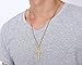 Quantum Cross Necklace, 3mm Stainless Steel Pendant Chain for Men Women