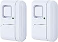 GE 45115 Personal Security Window/Door, 2-Pack, DIY Protection, Burglar Alert, Wireless Chime/Alarm, Easy Installation, Ideal for Home, Garage, Apartment, Dorm, RV and Office, White, 2 Count