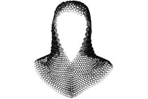 Medieval Warrior Chainmail Coif Armor, 18.75 Inches