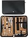 3 Swords Germany - brand quality 12 piece manicure pedicure grooming kit set for professional finger & toe nail care scissors clipper fashion leather case in gift box, Made by 3 Swords (00798)