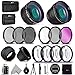 Filters for Canon EOS Rebel | 58MM Lens Attachments & Filters Accessory Bundle Kit for T8i T7 T7i T6i T6S T6 T5i T5 T3i SL3 SL2 SL1 EOS 90D 80D 77D 70D 9000D 800D 760D 7D DSLR Camera