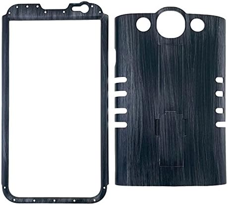 (LG E980/Optimus G Pro) (Rocker Series Kool Kase) Smooth Finish Brushed Metal Pattern Black