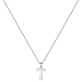 Turandoss S925 Sterling Silver Initial Necklaces for Women, Dainty Hypoallergenic Initial Necklace Letter Initial Pendant S925 Sterling Silver initial Necklace for Women Jewelry Gifts