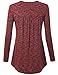 Timeson Women V Neck Short Sleeve High Low Mature Sweatheart Activewear Ruched Tunic Tops Large Wine