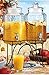 Drink dispenser Del Sol Hammered Jug Beverage Dispenser With Rack, Set Of 2