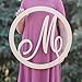 Personalized Wood Letter Wall Decor - Large Circle Script Wooden Letters - Custom Initial Art For Baby Nursery or Door - Baby Shower Gift - Hanging Signs For Any Room In Your Home by 48 Hour Monogram