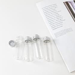 100pcs Clear Plastic Bottle With Aluminium Screw