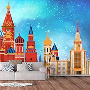 Wall Murals for Bedroom Dream Castle Large Removable Wallpaper Peel and Stick Wall Stickers - 66x96 inches