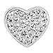 CharmSStory Mom Mother Charm Heart I Love You Simulated Birthstone Synthetic Crystal Beads for Bracelets