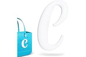 Fannoday Letter Charms, White Shoe Single Letter DIY Decoration Charms Alphabet Accessories for Beach Bag with Boys and Girls Women Teens Adults Party Gift Favors