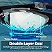 Swim Goggles | Swimming Goggles For Men Women Adults - Best Non Leaking Anti-Fog UV Protection Clear Vision - Free Goggle Case Nose and Ear Plugs Black Mirrored | U-FIT
