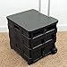 Unique Imports Premium Heavy-Duty Folding Office Cart with Lid -Basket Cart