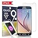 Hoperain Galaxy S6 Screen Protector Bubble-Free, HD-Clear, Anti-Scratch, Anti-Glare, Anti-Fingerprint, Premium Tempered Glass, for Samsung Galaxy S6 - Ultra Clear - 2 Pack
