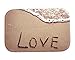 EZON-CH Modern Non Slip Creative Sea Beach Love Home Bathroom Bath Shower Bedroom Mat Toilet Floor Door Mat Rug Carpet Pad(18x30IN)