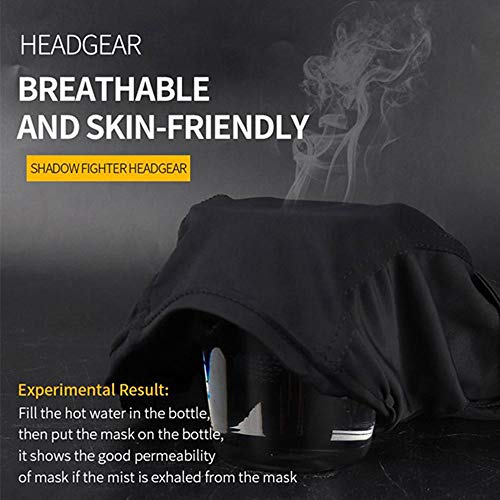 MOGOI Steel Mesh Airsoft Mask, Ninja Style Balaclava Mesh Mask Breathable Half Face Airsoft Mask for Fencing, Airsoft, Paintball, BB Gun, CS Game, Hunting and Shooting, C