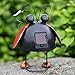 Metal Garden Art Decoration, Steel Ladybird Figurine with Solar Powered Animal Lights for Garden Patio and Lawn Decor and Yard Ornaments