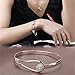 SeaISee Plated Women Jewelry 925 Silver Sterling Silver Solid Bracelet Fashion Cuff Bangle Chain Bracelets