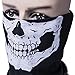 CandyHome 5 Pack Seamless Skull Mask Motorcycle Bicycle Half Face Tube Skeleton Mask for Halloween - Black